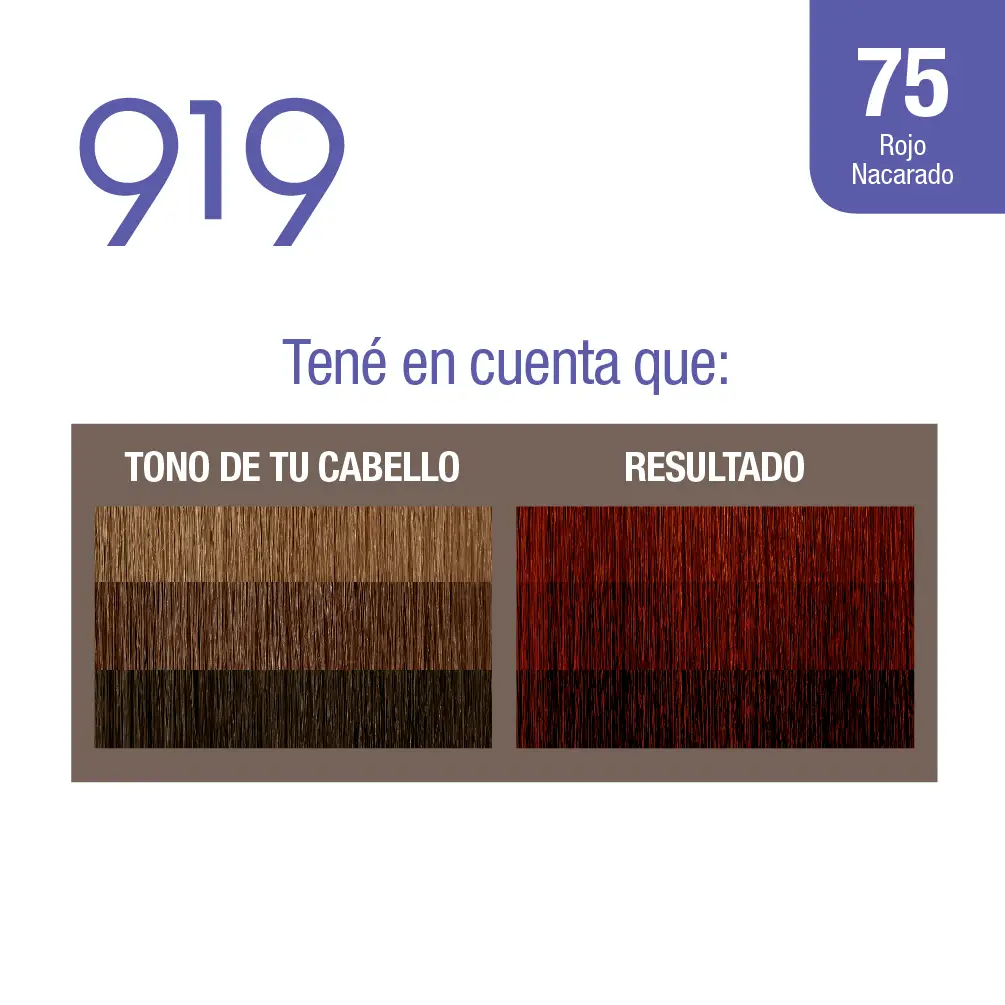 919 TINTURA ROJO 75