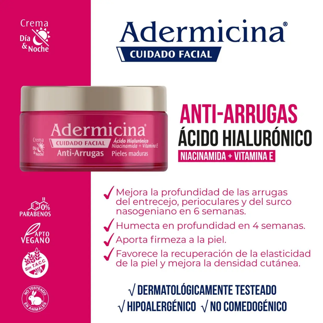 ADERMICINA CREMA FACIAL ANTIARRUGAS X100