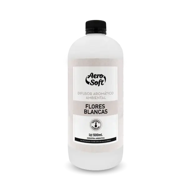 AERO SOFT DIFUSOR REPUESTO FLORES BLANCAS X500 ML