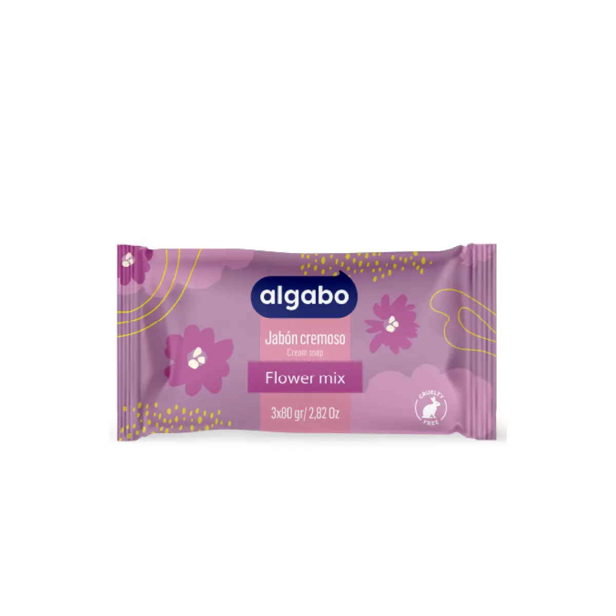 ALGABO JABÓN FLOWER MIX X80G. 