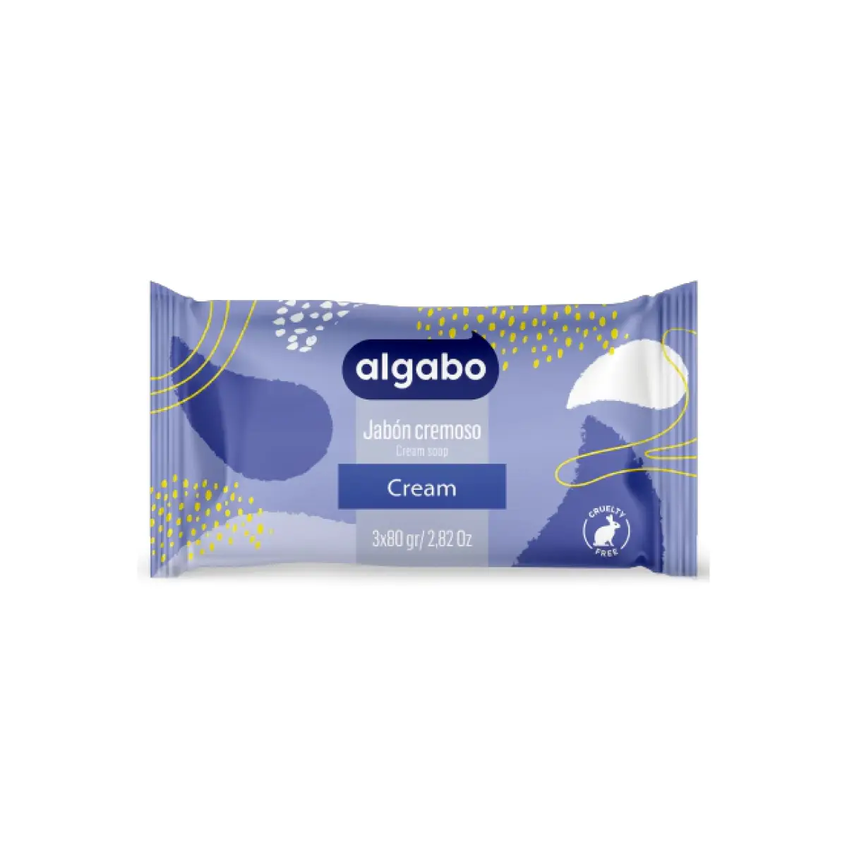 ALGABO JABÓN TOCADOR CREAM 3X80G. 