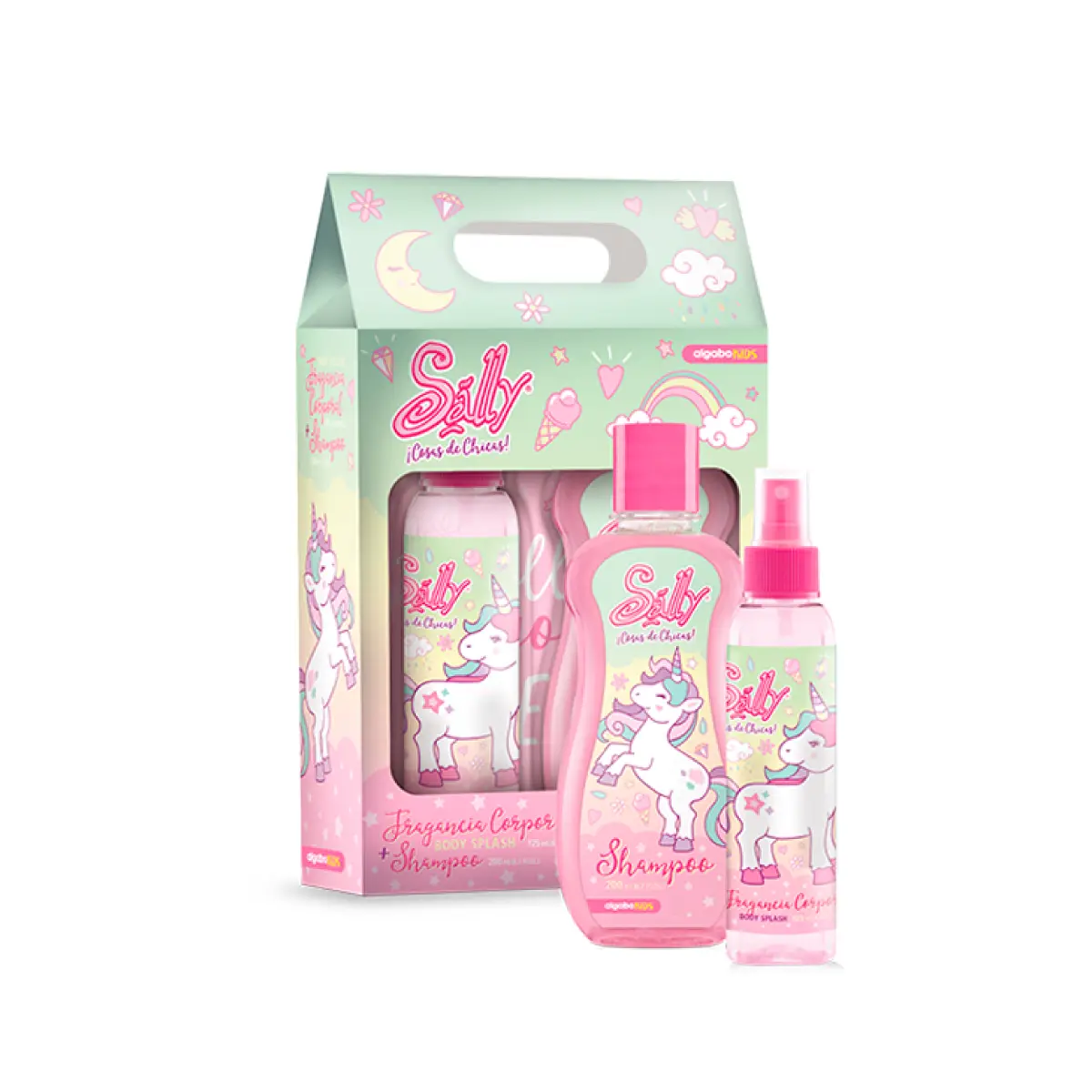 ALGABO SALLY UNICORNIO SET SHAMPOO + COLONIA 