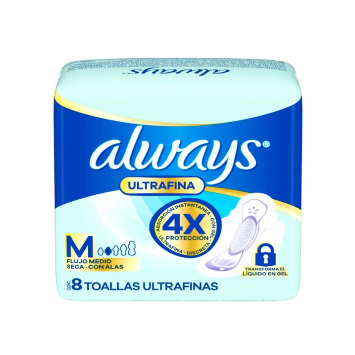 ALWAYS X8 ULTRAFINA SECA ALAS 