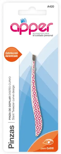 APPER PINZA DEPILAR CURVA DECORADA 
