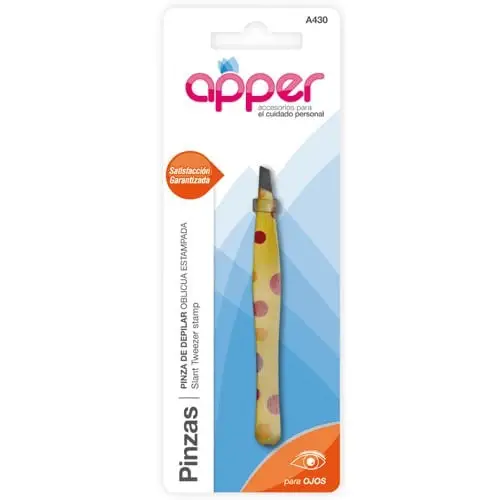 APPER PINZA DEPILAR OBLICUA DECORADA ESTAMPA