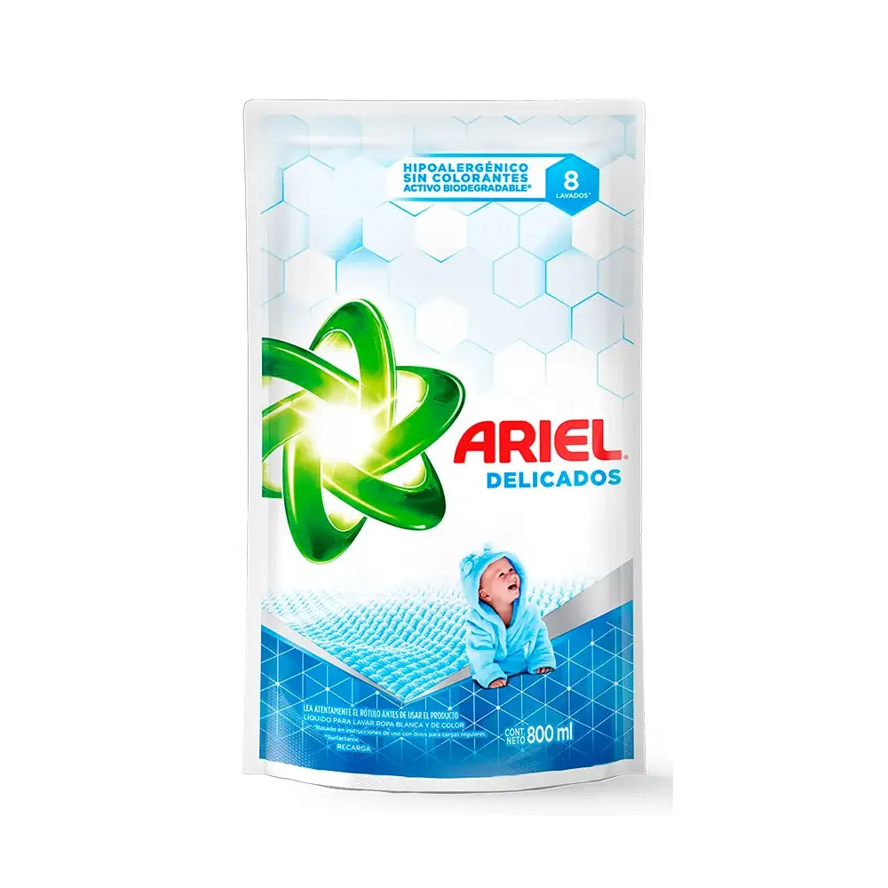 ARIEL DELICADOS LIQUIDO DP X800 ML