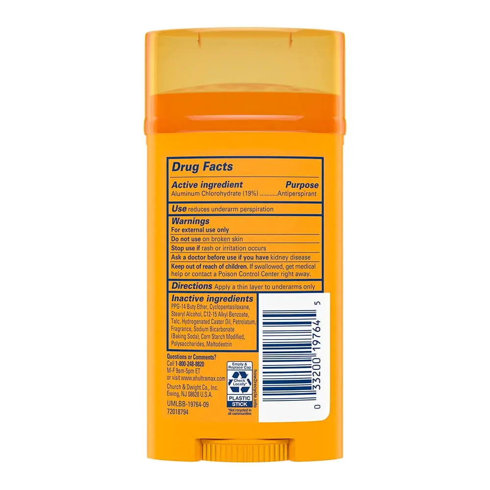 ARM &amp; HAMMER BARRA ANTITRANSPIRANTE ULTRA MAX COOL BLAST 