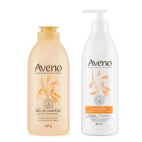 AVENO KIT BASICO FACIAL Y CORPORAL CON EMULSION 
