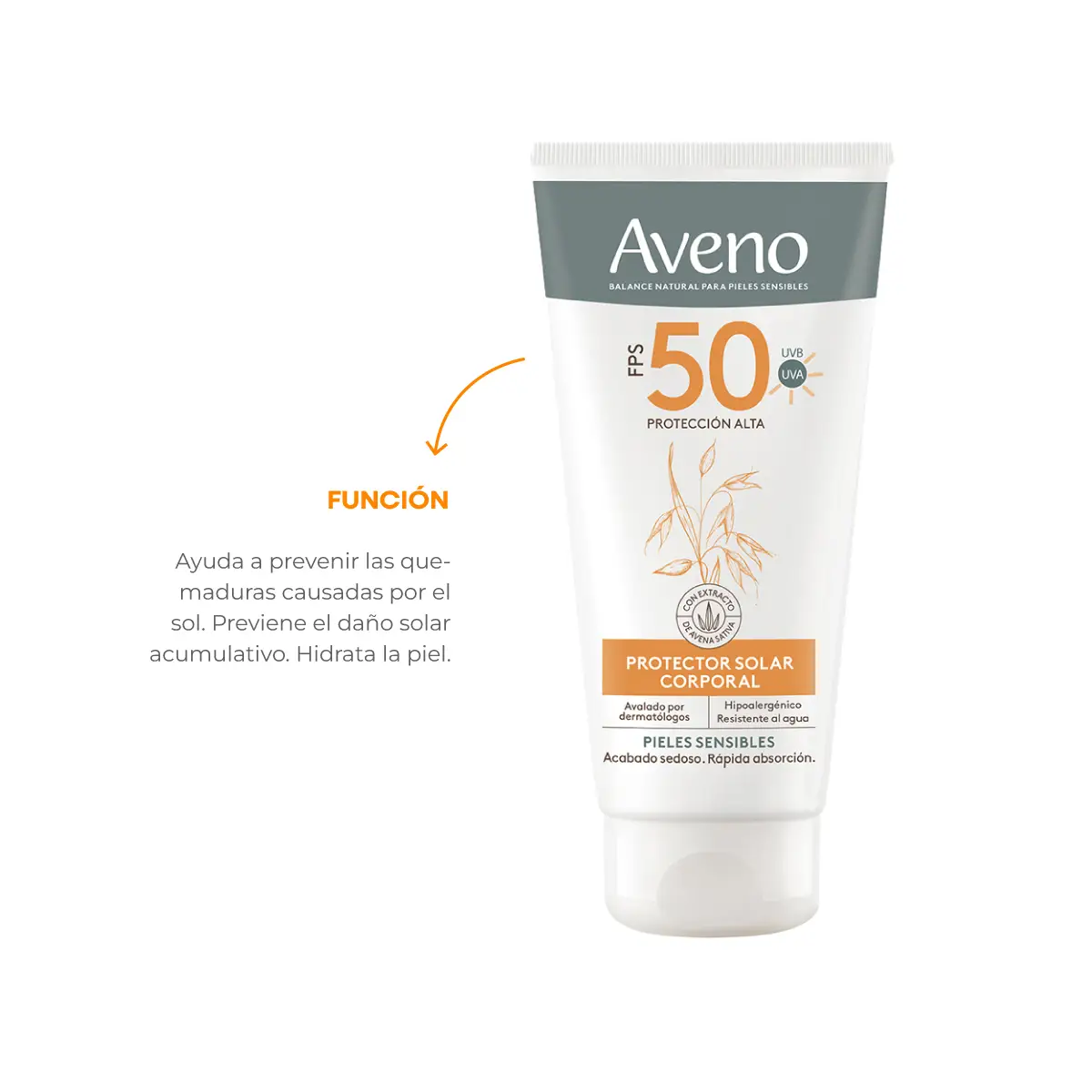 AVENO PROTECTOR SOLAR CORPORAL F50 x 175ML
