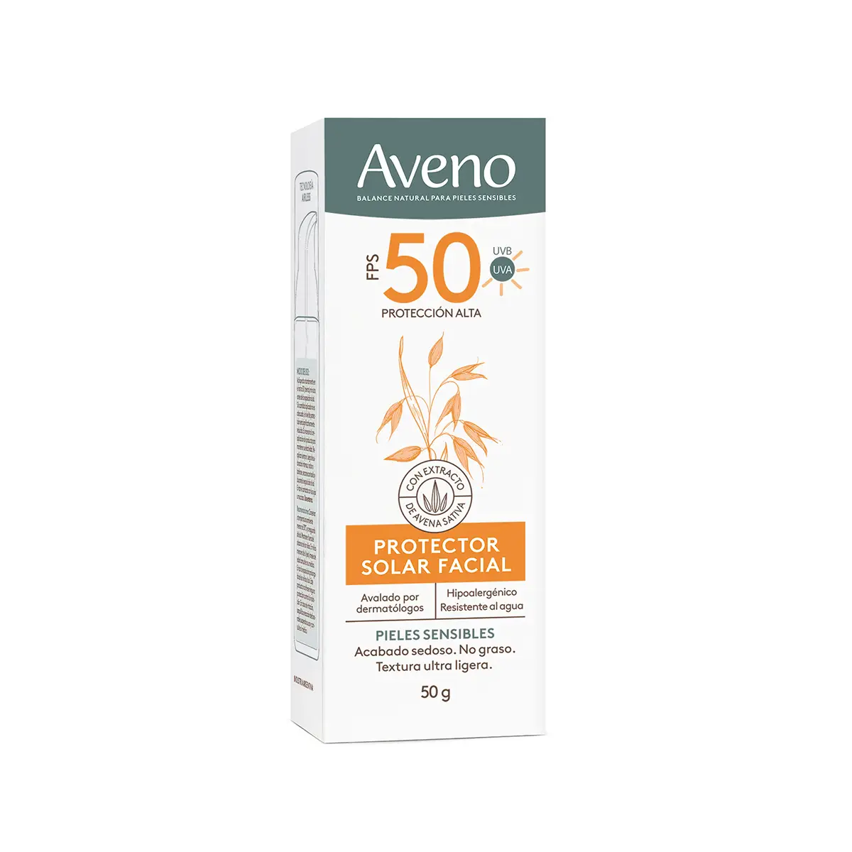 AVENO PROTECTOR SOLAR FACIAL CREMA FPS50 X 50 G