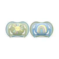 AVENT CHUPETE ULTRA AIR 0-6M VERDE Y CELESTE X2