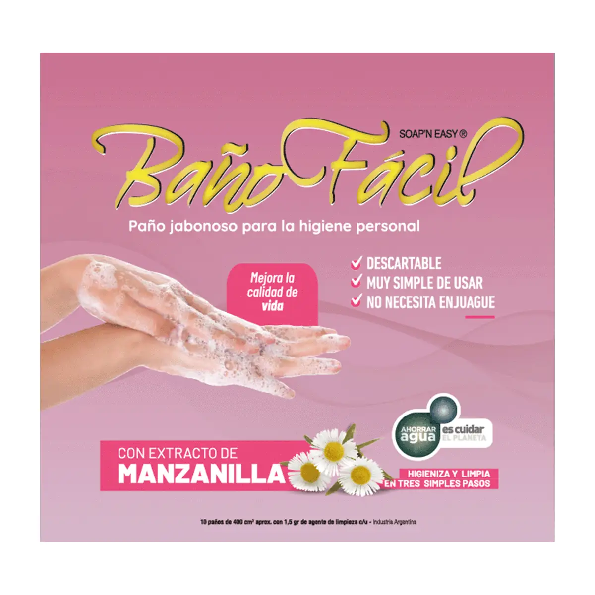 BAÑO FACIL X10U MANZANILLA