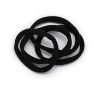 BASICARE ELASTICOS DE PELO NEGROS 3936