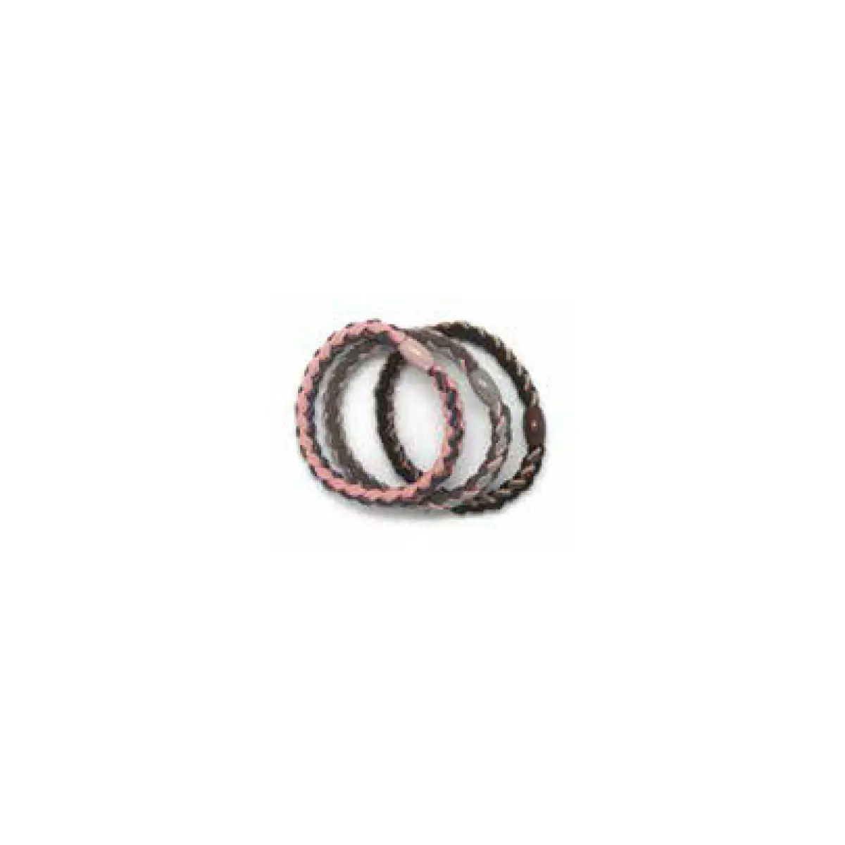 BASICARE ELASTICOS TRENZADOS BICOLOR X3 