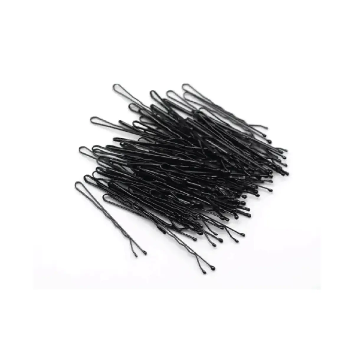 BASICARE HORQUILLAS NEGRA PEQUEÑAS 5CM X80