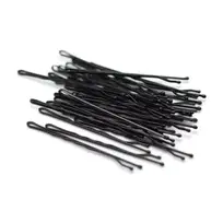 BASICARE HORQUILLAS NEGRAS MEDIANAS 6.2 CM X36U