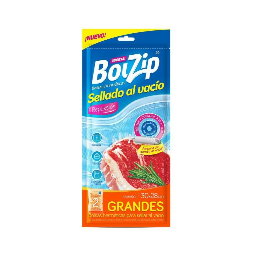 BOLZIP BOLSA SELLADA AL VACIO GRANDE