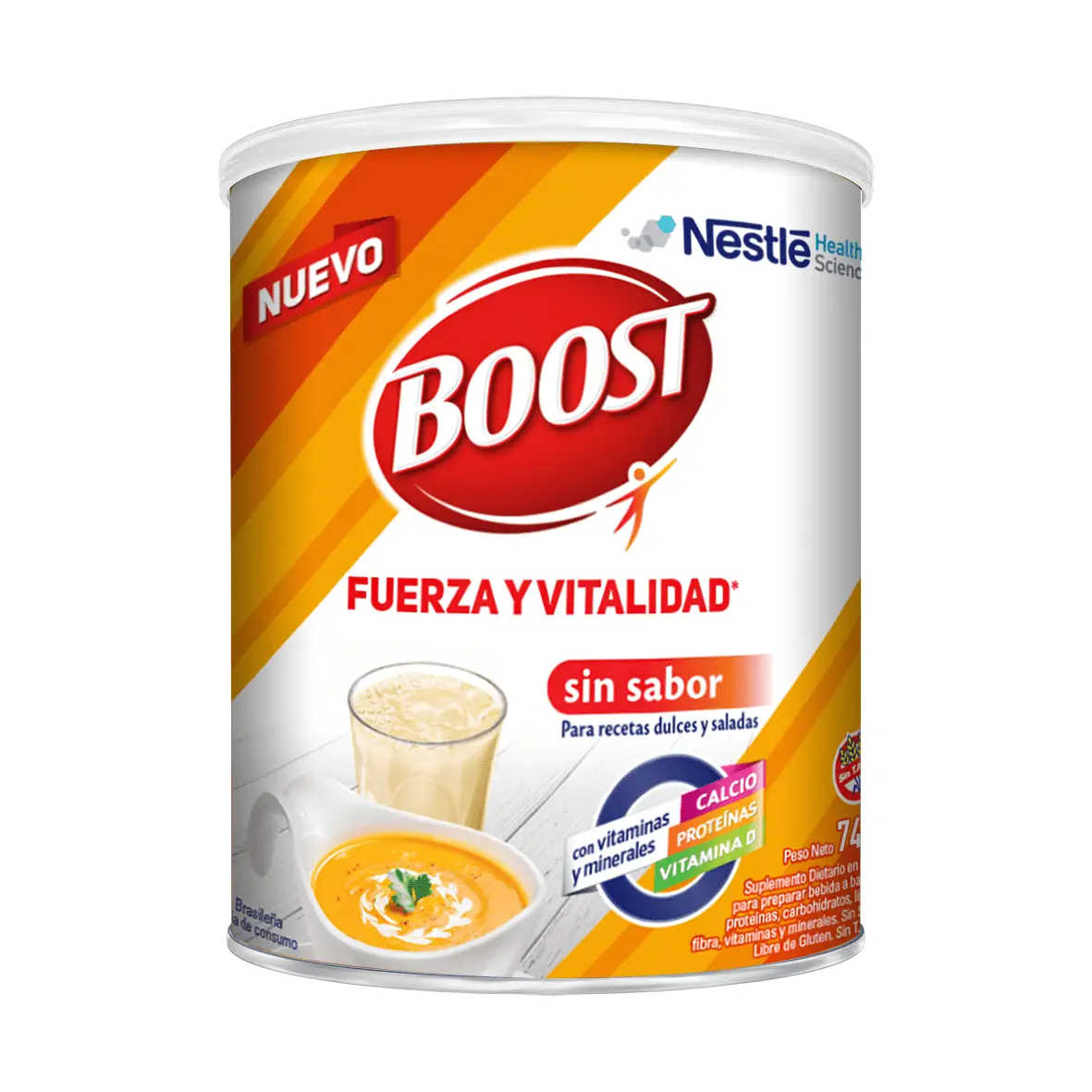 BOOST NEUTRAL LATA POLVO FUERZA Y VITALIDAD X740 G