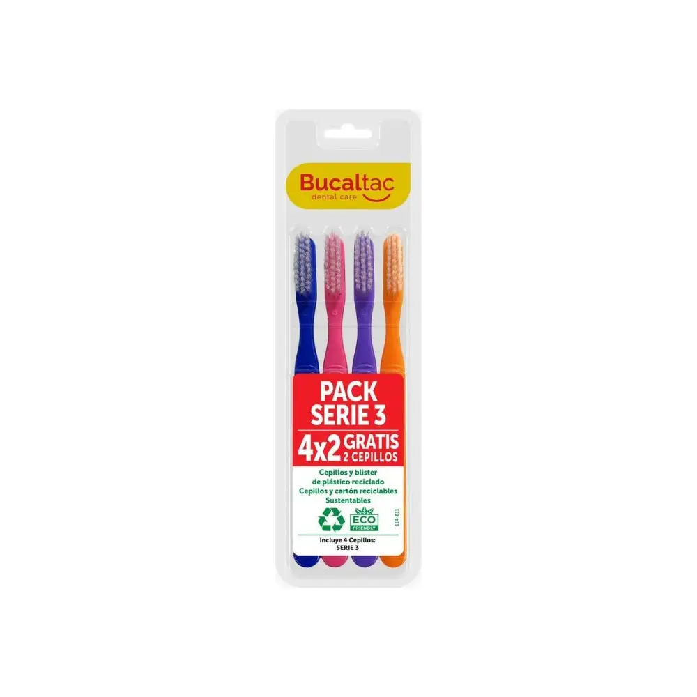 BUCAL TAC CEPILLO SERIE 3 PACK 4X2 