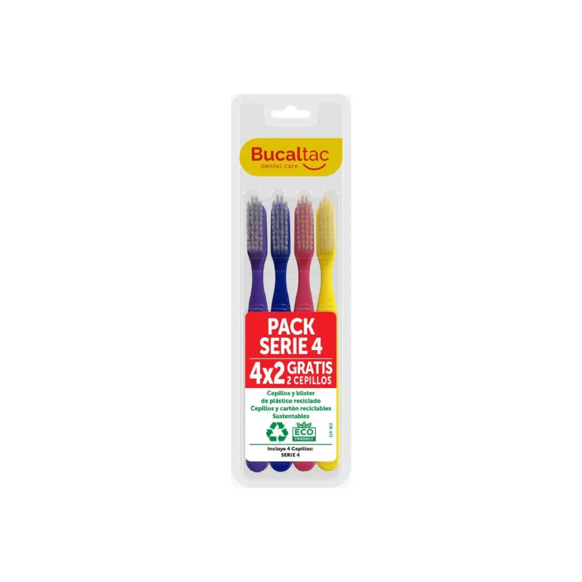 BUCAL TAC CEPILLO SERIE 4 PACK 4X2 