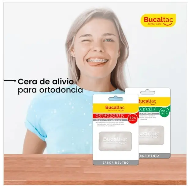 BUCAL TAC CERA DE ORTODONCIA SABOR MENTA