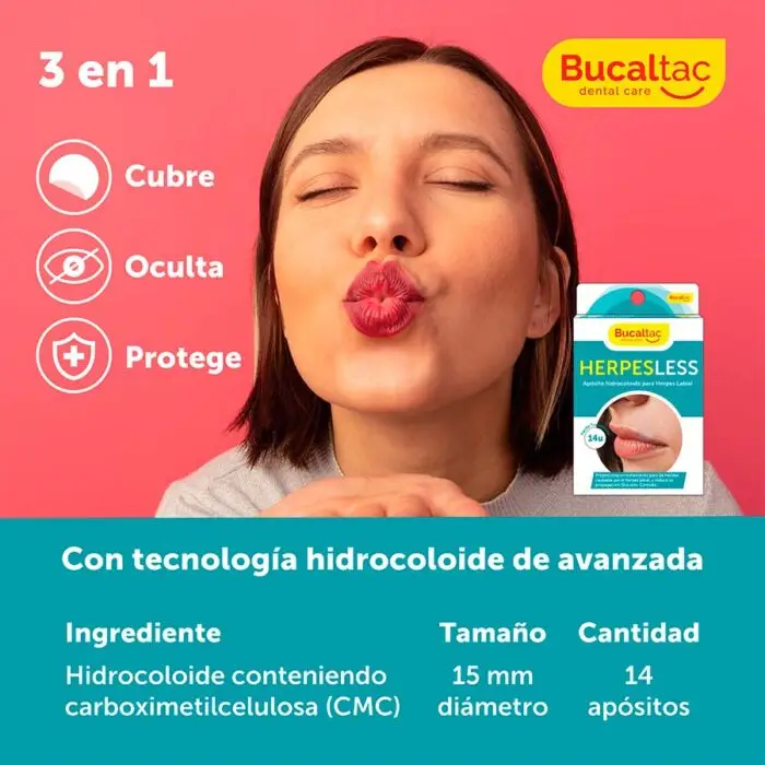 BUCAL TAC HERPESLESS APOSITOS X14U