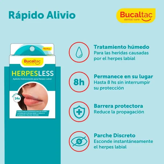 BUCAL TAC HERPESLESS APOSITOS X14U