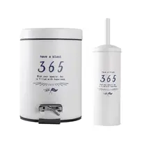 BUNGUIS SET ESCOBILLA DE BAÑO + TACHO 365 BLANCO