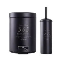 BUNGUIS SET ESCOBILLA DE BAÑO+TACHO 365 NEGRO