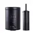 BUNGUIS SET ESCOBILLA DE BAÑO+TACHO 365 NEGRO