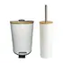 BUNGUIS SET ESCOBILLA DE BAÑO + TACHO NORDICO BLANCO