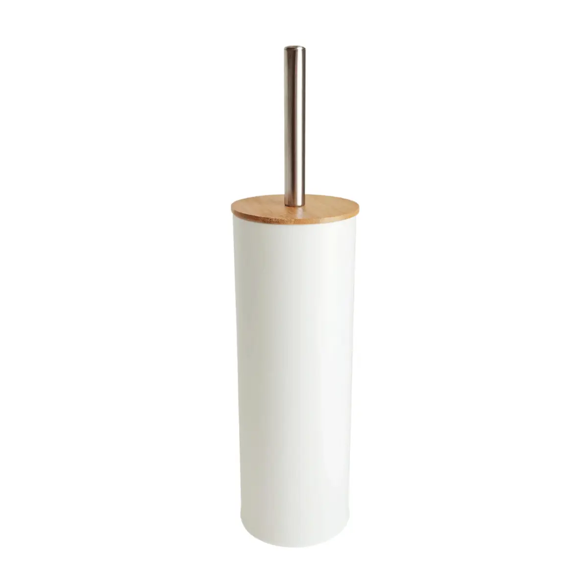 BUNGUIS SET ESCOBILLA DE BAÑO + TACHO NORDICO BLANCO