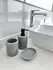 BUNGUIS SET JABONERA+DISPENSER+VASO PORTA CEPILLOS GRIS