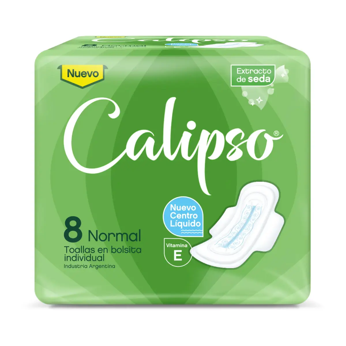 CALIPSO TOALLA X 8 U NORMAL 