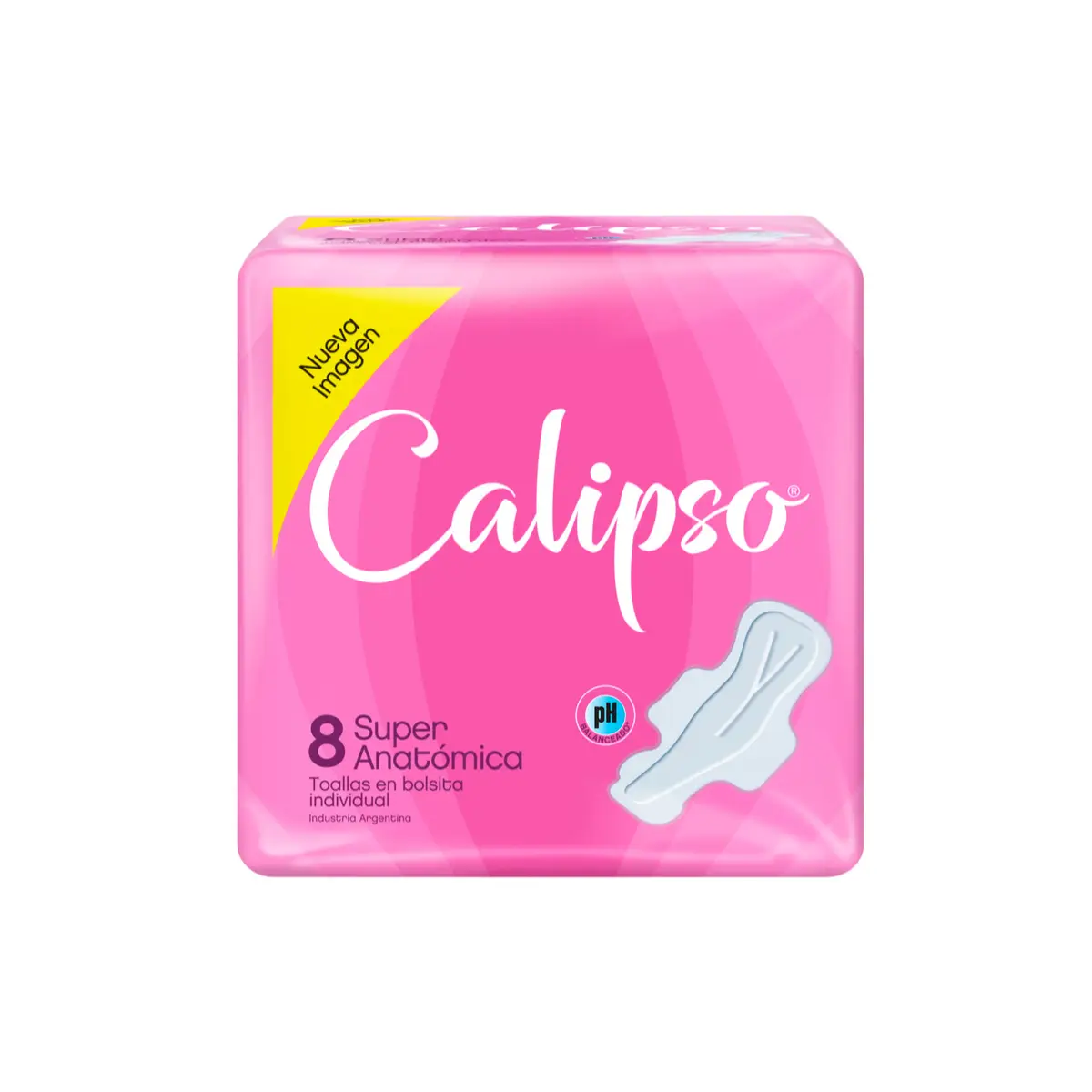 CALIPSO TOALLAS X8 CON ALAS SUPER ANATOMICAS