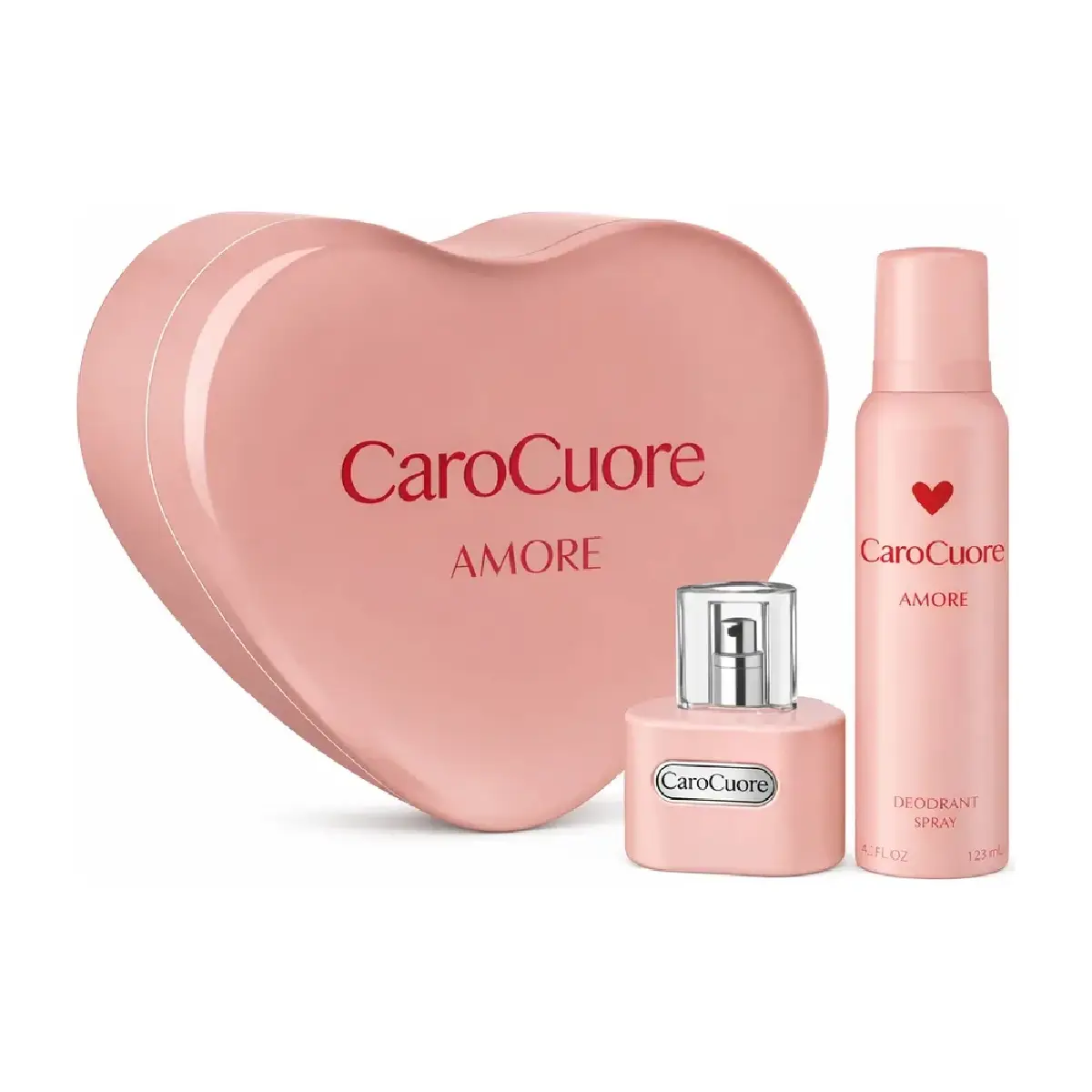 CARO CUORE AMORE LATA CORAZON EDT X60ML + DEO