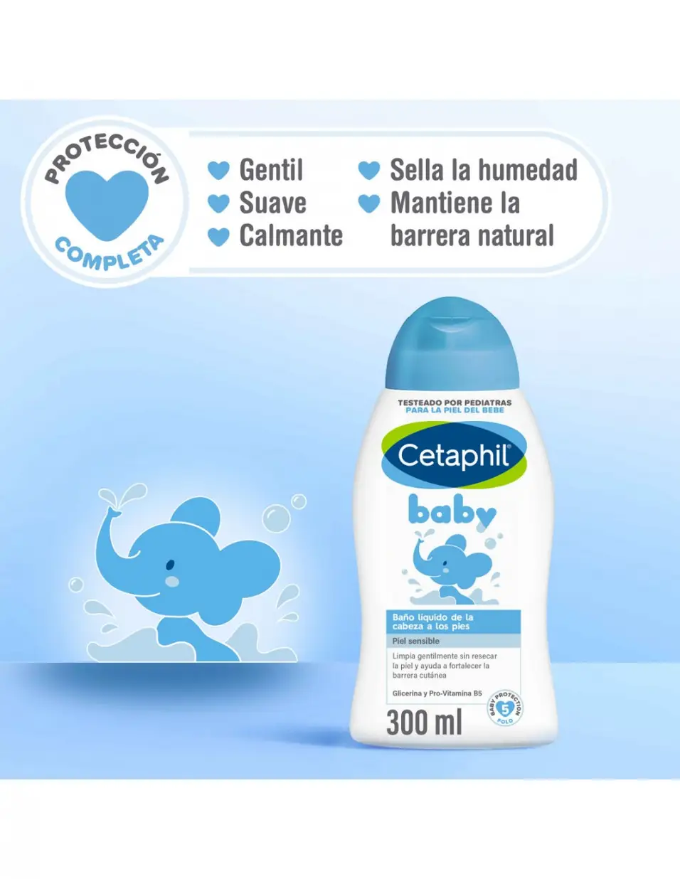 CETAPHIL BABY BAÑO LÍQUIDO X300 ML