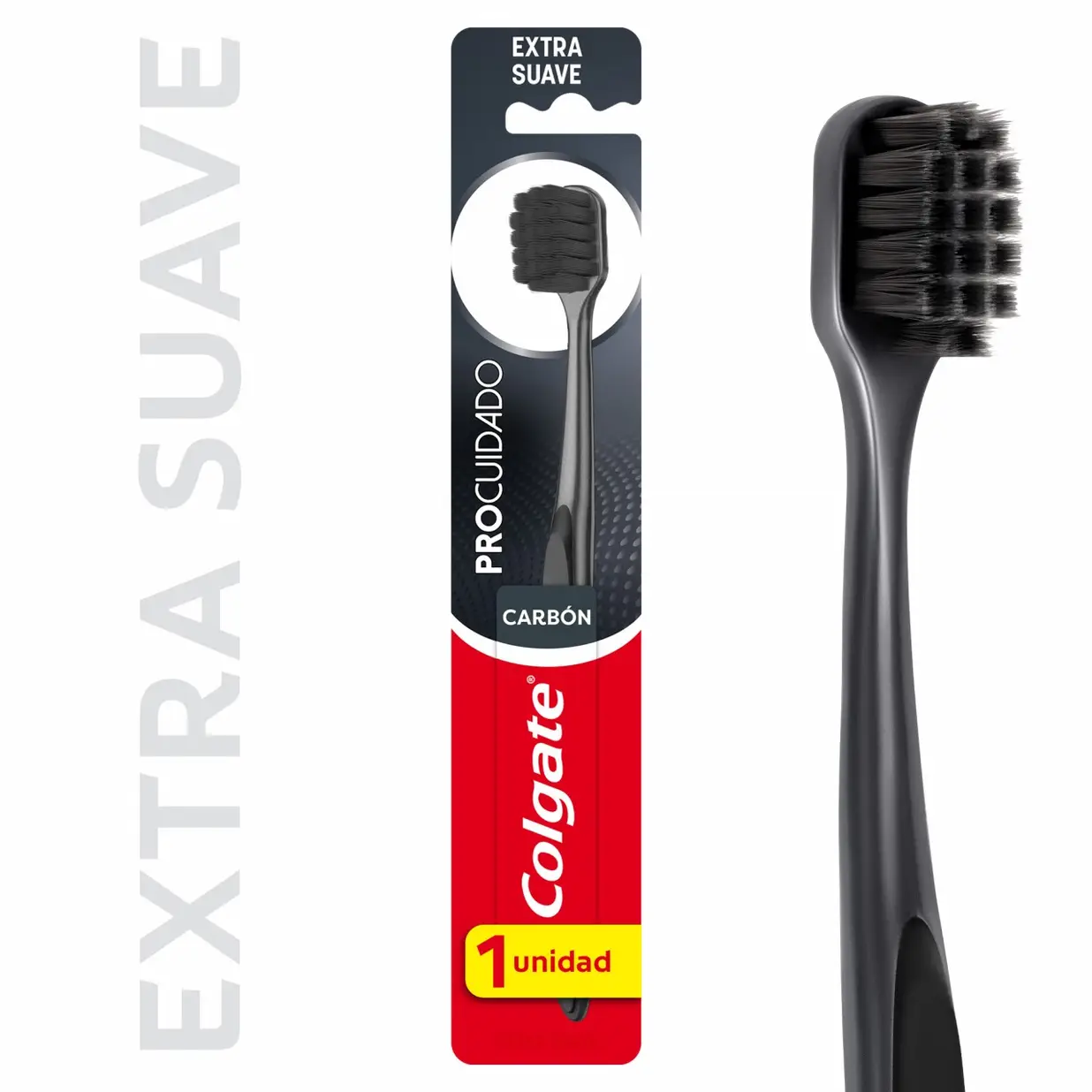 COLGATE CEPILLO DENTAL X1 U. PRO CUIDADO CARBON 