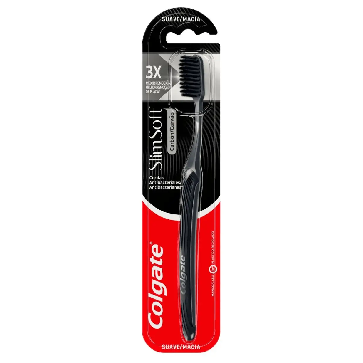 COLGATE CEPILLO SLIM SOFT BLACK X1