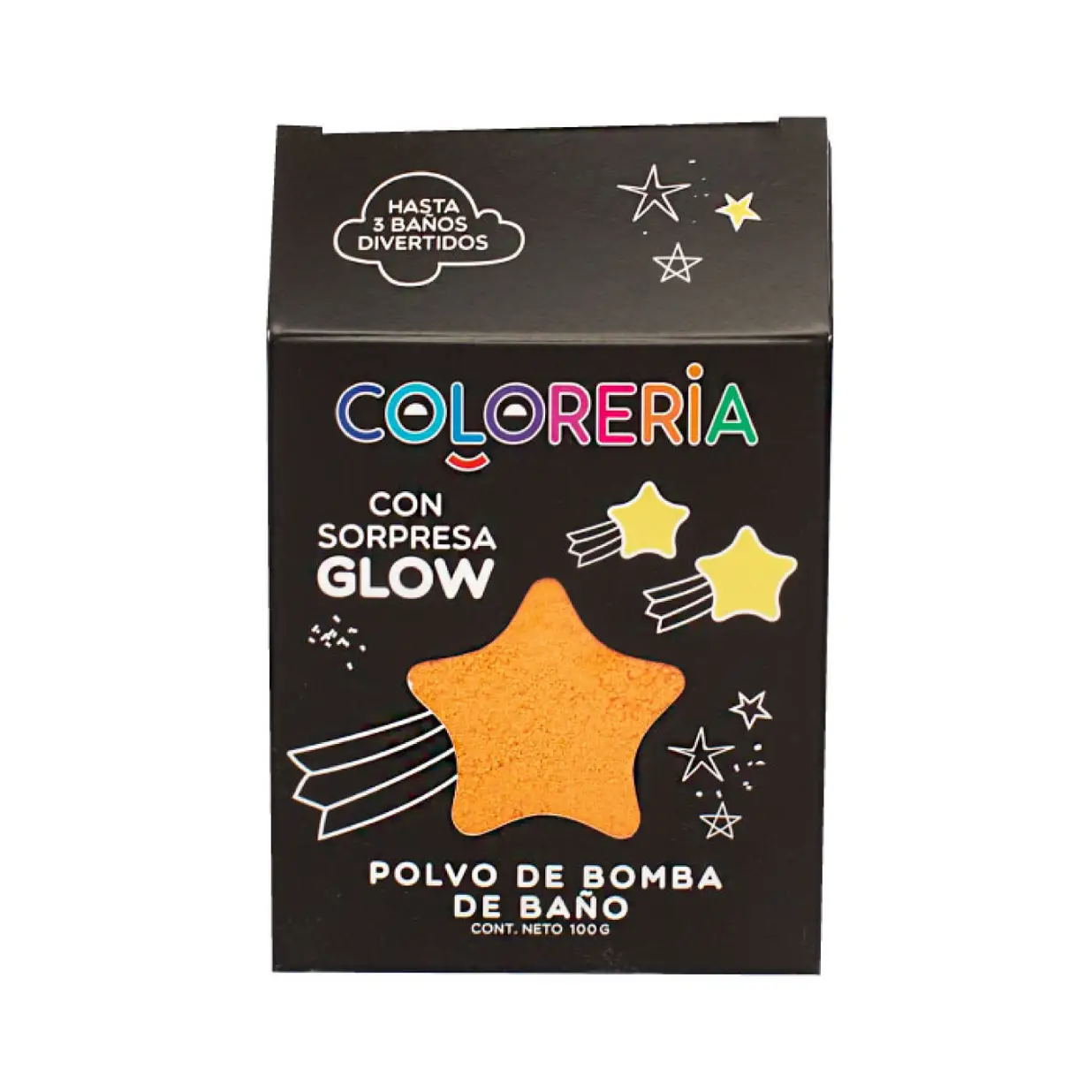 COLORERIA POLVO DE BOMBA DE BAÑO GLOW 