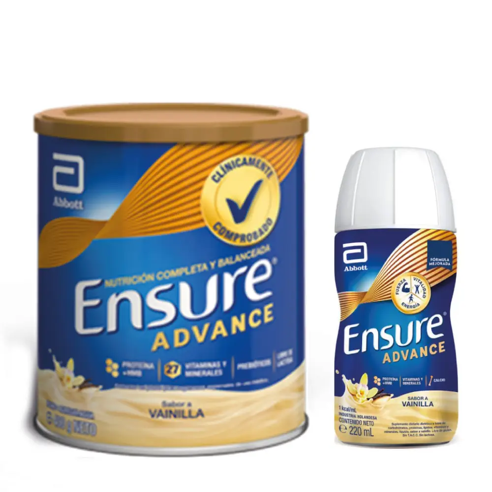COMBO ENSURE ADVANCE POLVO X400GR + 5 LIQUIDO SABOR A ELECCION