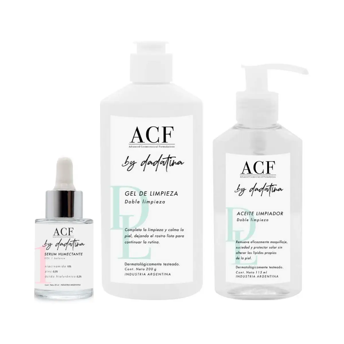 COMBO TRIO DE LIMPIEZA ACF BY DADATINA
