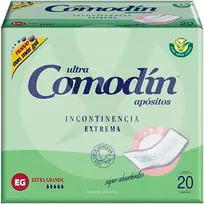 Comodin Aposito 5 paquetes para incontinencia. 20 unidades c/u