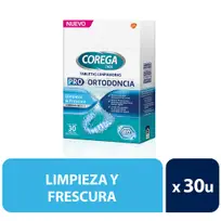 COREGA TABS X30 PRO ORTODONCIA COMBO X4 UNIDADES