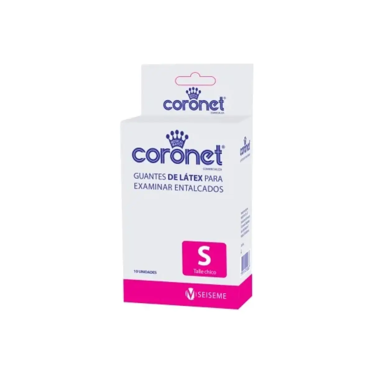 CORONET GUANTES LATEX X10 S 