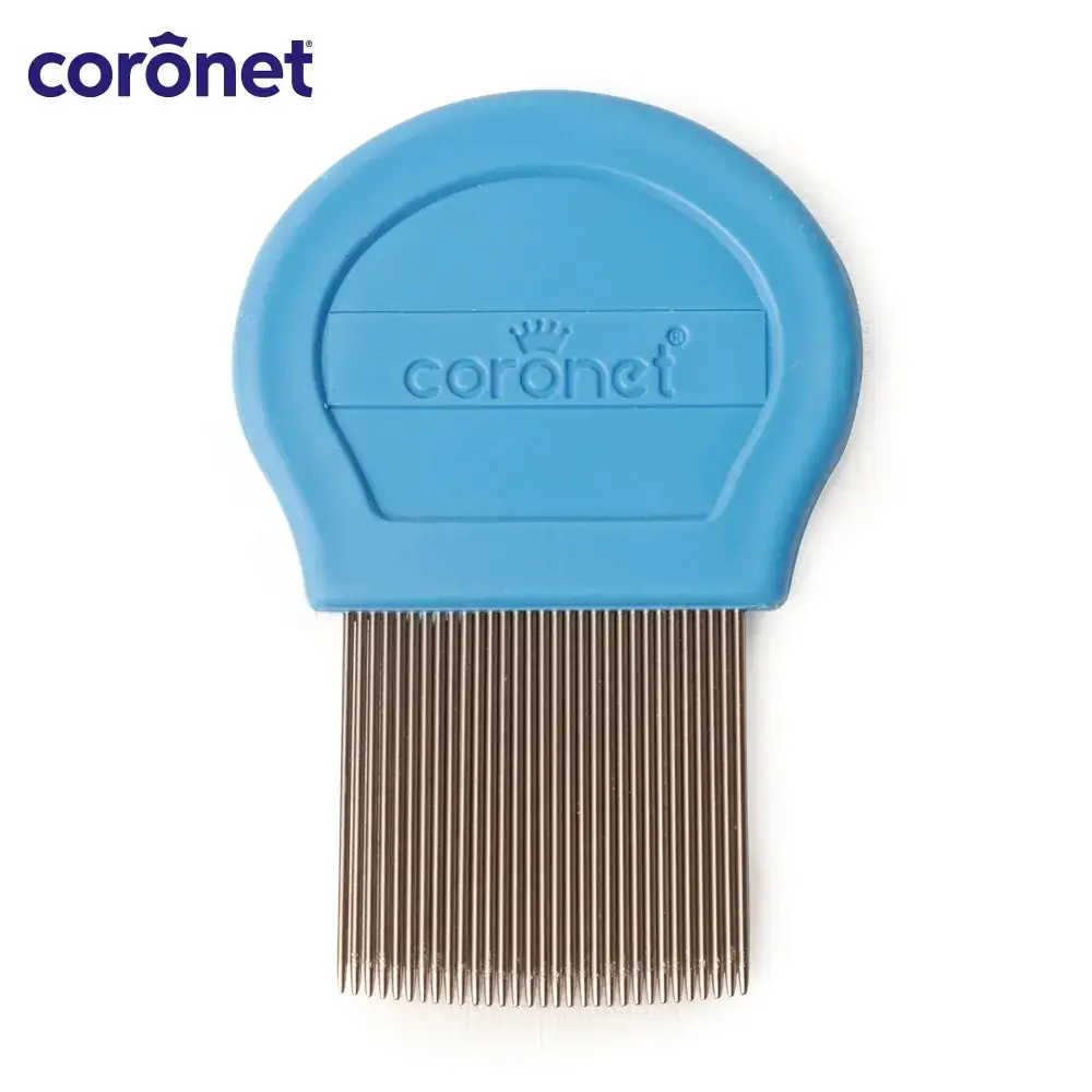 CORONET PEINE PARA PEDICULOSIS CON MANGO DE PLÁSTICO 