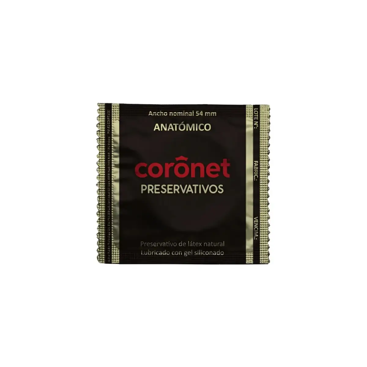 CORONET PRESERVATIVO ANATOMICO LUBRICADO X1U. 