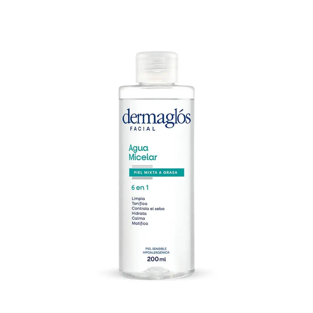 DERMAGLOS AGUA MICERAL FACIAL.X200ML P/MIXTA A GRASA
