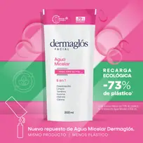 DERMAGLOS FACIAL AGUA MICELAR X200ML RECARGA