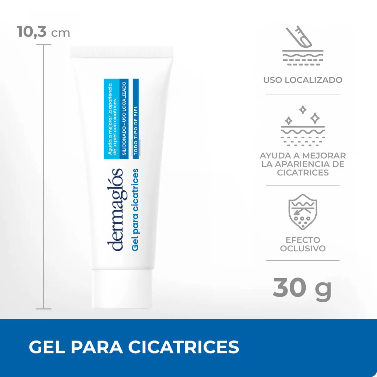 DERMAGLOS GEL PARA CICATRICES X30 